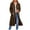 Coffee, variant on IROINNID Trench Coat for Women Casual Long Sleeve Loose Hooded Zip Up Solid Coat with Pocket,Black