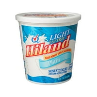 Hiland Fat Free Light Plain Nonfat Yogurt, 24 oz