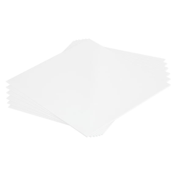 ABS Plastic Sheet 8 Inch x 8 Inch x 0.02 Inch ABS Styrene Sheets for Building Model DIY Crafts Panel White 6 Pcs