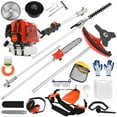 thumbnail image 2 of Floseru Gas Weed Eater 6 in 1 Hedge Trimmer Grass Trimmer, 52cc 2 Cycle Weed Wacker with Anti-Slip Handle Brush Cutter Garden Tools Edger Lawn Tool, 2 of 13
