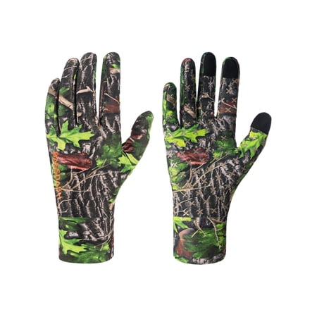 Men s Lightweight UPF 50+ Camo Hunting Gloves HG21