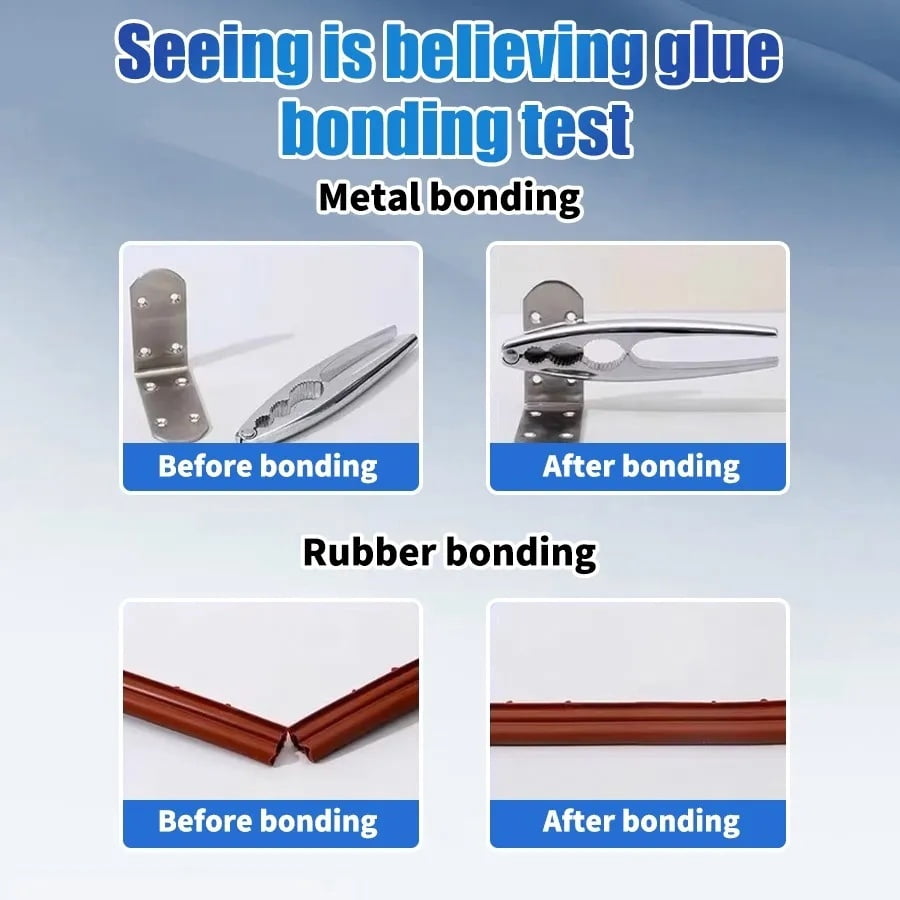 8 PCS Instant Strong Universal Super Adhesive Glue, Transparent Quick Fix Liquid Glue, Heavy Duty Bonding Kit for Household Crafts and Emergency Connection