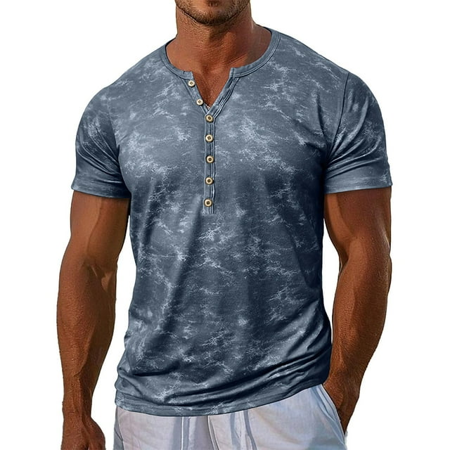 Blusas y camisas de manga corta con cuello en V Camisa casual de manga corta para hombre Camisa abotonada para hombre Camisa de manga corta Top/camiseta con cuello en V Tops para hombre