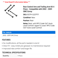 thumbnail image 2 of Rear Control Arm and Trailing Arm Kit 4 Piece - Compatible with 2002 - 2009 GMC Envoy 2003 2004 2005 2006 2007 2008, 2 of 2