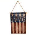 thumbnail image 3 of Pendiente colgante de madera Rectángulo de madera Tablero de madera 4 de julio Día de la Independencia Americana Día de la pared Cuerda de la cuerda Muestra en blanco para artesanías JM01432 2 Piezas Speravity HA012054-03, 3 of 7