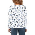 thumbnail image 4 of Abcomgle Kids Long Sleeve Shirt Girls 7-8 Crewneck Winter T-Shirts for Girls Trendy Basic Top for Girls Cute Floral Print Girls Tunic Tops 6-7 Years,Mint Green, 4 of 6