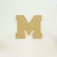 thumbnail image 1 of Package of 1, 10 Inch X 3/4" Thickness MDF Letter M in The Collegiate Font, Thick for Art & Craft Project, Made in USA, 1 of 4