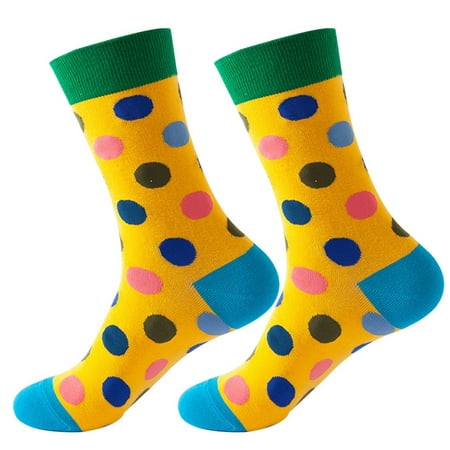 

fvwitlyh Running Socks for Men Women Autumn And Winter Dot Printed Medium Stockings Socks Woman Socks Adult