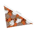 thumbnail image 6 of Easygdp Various Pumpkins Leopard Orange White Pet Scarf, Dog Triangle Scarf, Printing Dog Bib, Handkerchief Scarf for Small Medium Large Dogs Cats Pets, 6 of 9