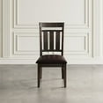 thumbnail image 3 of Jofran Kona Grove Distressed Rustic Solid Acacia Upholstered Slat-back Dining Chair (Set of 2), 3 of 6