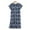 1-Dark blue, variant on Guanyst Women's Cotton Nightgown Sleepwear Short Sleeves Nightshirt Casual Print Sleepdress Loose Comfy Pajama