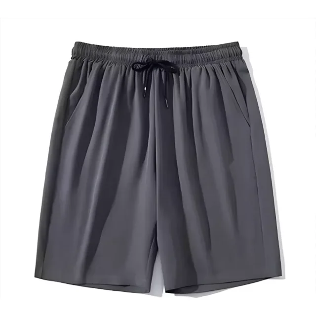 Bermudas De Seda De Hielo Y Bermudas Para Hombre Moda Casual