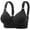 Black, variant on Women's Large Chest Thin Cup No Steel Ring Comfortable Gathering Bra Side Fold Side Adjustment Beauty Back Underwear Staples Bra Comfy Maternity Bra Women Bra 36c Low Back Bras for Women Bras