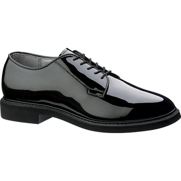 Lites Men's Oxford High Gloss Uniform Black Formal Dress Shoe