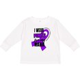 thumbnail image 3 of Inktastic I Wear Purple For My Nana Pancreatic Cancer Awareness Boys or Girls Long Sleeve Toddler T-Shirt, 3 of 5