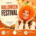 thumbnail image 2 of DHFJKG Funny Plush Pumpkin Hat, Adult Halloween Novelty Headwear, Photo Props Dress Up Halloween Party Headgear, 2 of 8