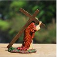 thumbnail image 7 of Cadorn Resin Jesus Figurine with Cross: A Symbolic and Decorative Piece, 7 of 7