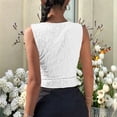 thumbnail image 6 of jobturf Floral Lace Tank Tops for Women Asymmetric Hem Slim&nbsp;Fitted Sleeveless Shirts Going Out Summer Blouses Beach Vacation Outfits S-XL, 6 of 6