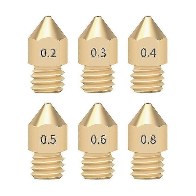 Boquilla Twotrees 5/10PCS Mk8 de 175 mm para impresora 3D CR10 CR10S Ender-3 Pro Extrusor Boquilla de latón 02/03/04/05/06/08 mm