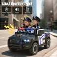 thumbnail image 5 of iYofe Ram 24V Ride on Police Car 2 Seater, Ram 1500 RHO Battery Powered Electric Car Truck with 4 Wheels, Ride on Toy with Remote Control for Big Kids Toddlers 3-8 Boys Girl, Bluetooth & Trunk, Black, 5 of 10