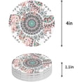 thumbnail image 1 of FMSHPON Mandala Set of 8 Round Coaster for Drinks, Absorbent Ceramic Stone Coasters Cup Mat with Cork Base for Home Kitchen Room Coffee Table Bar Decor, 1 of 6