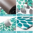thumbnail image 5 of Kitchen Mats for Floor [2 PCS] Anti-Fatigue Comfort Kitchen Rugs, Boho Flower Cushioned Waterproof Kitchen Decor Mat Thick, Standing Floor Mats for Home/Office, 18''''x30''''+18''''x48''''(Teal), 5 of 5