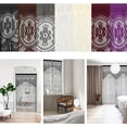 thumbnail image 7 of Triani String Door Privacy Lace Curtain for Doorways Macrame Lace Boho Hallway Closet Fly Screen Room Divider Doorway Windows Door Covers Decorative(100×200cm,Black), 7 of 7