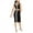 black, variant on Bar Iii Womens Cutout Varsity-Stripe Bodycon Dress
