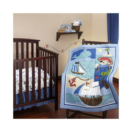 Bundle-28 NoJo Baby Buccaneer Crib Bedding Collection (2 Pieces)