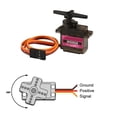 thumbnail image 2 of 12Pcs Mg90S Servo Micro 180 9G Servo Motor Engranado Micro Servo Motor 9G Robot Inteligente Compatible Con Proyecto Raspberry Pi Coche Helicóptero Avión Barco (180 Giratorio), 2 of 5