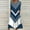 Blue, variant on Ynynloco Women Chevron Striped 3/4 Sleeve A Line Maxi Dress – Casual Swing Dress with Pockets for Vacation Daily Wear