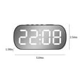 thumbnail image 7 of Gmluru Large Digital Clock For Seniors Digital Alarm Clock Simples LED Large Digital Display Fashion Multi-set Alarm Clock Features Desktop Bedside Study Kitchen Mirror Clock (white), 7 of 7