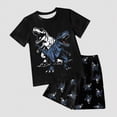 thumbnail image 2 of Baby Outfits Boy Kids Breathable Summer Set Print Short Sleeve Crewneck T Shirt Soft Waist Shorts Comfortable Outfit, 2 of 4
