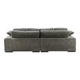 thumbnail image 3 of Moe's Home Collection Plunge Sectional Fabric Gray, 3 of 10