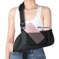 thumbnail image 3 of Happydeer Arm Sling Adjustable Padded Elbow Dislocation Sprain Brace Ergonomic Design Shoulder Injury Rotator Cuff Torn Wrist Elbow Surgery Arm Support Strap for Left Right, 3 of 10