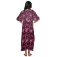 thumbnail image 3 of Moomaya Womens Printed Long Maxi Maternity Kaftan Button Down Cotton Dress, 3 of 5