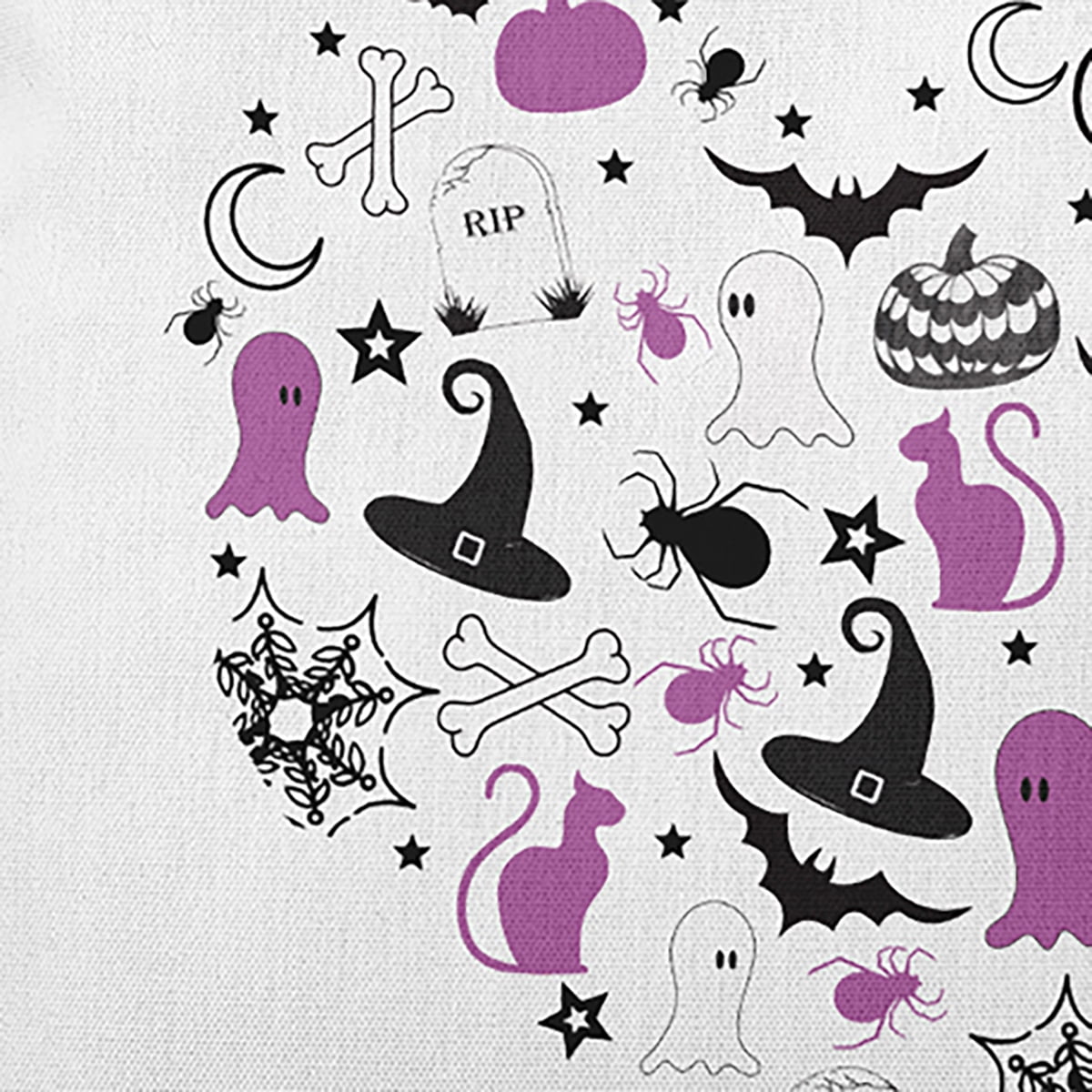 20" x 14" Simply Daisy Halloween Halloween Heart Polyester Indoor/Outdoor Pillow, Orchid Qty 1