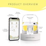 myFirst Camera Insta Wi - Kids Digital Camera Instant Print, Label Maker, 12MP, 1080P Video, Selfie Lens, Memory Card, Lanyard, for Kids 3-12 (Yellow)