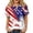 White, variant on JULMCOMO American Flag Cotton Linen T Shirts for Women 1776 Henley Shirts Independence Day Summer Tops with Chest Pocket Deep Red 2XL