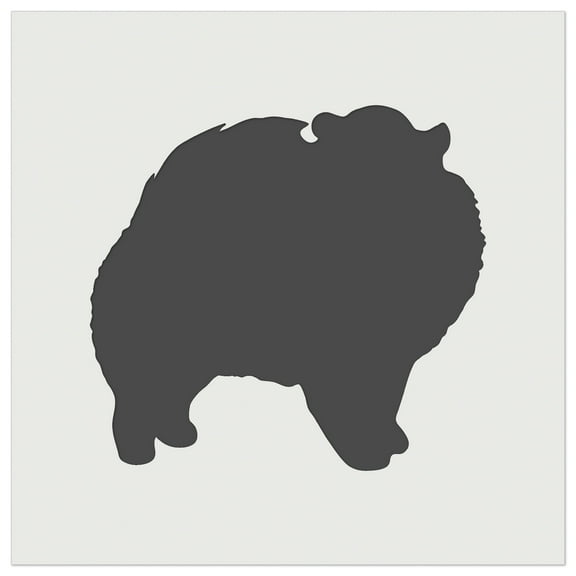 Pomeranian Dog Solid DIY Cookie Wall Craft Stencil - 5.5 Inch