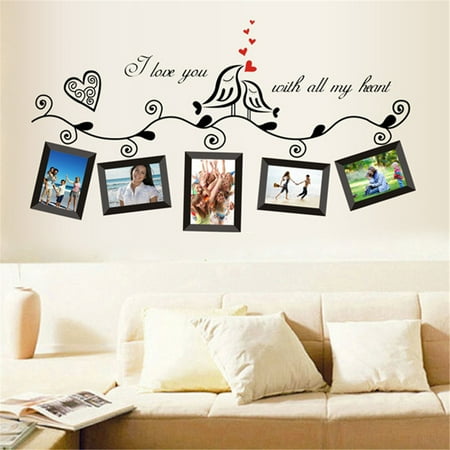 Decorations For Walls Wall Decor Sticker,Kapmore Removable Picture Frame Wall Decal Wall Decorations Wall Paper for Bedroom Living Room ()