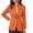 Orange, variant on IUYRTFE Women's Slim Fit Single Button Blazer Long Sleeve Notched Lapel Casual Workwear Jacket