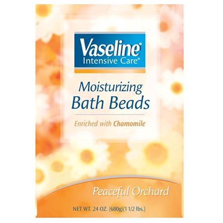 Vaseline Intensive Care Moisturizing Bath Beads Enriched with Chamomile Peaceful Orchard 24 oz.