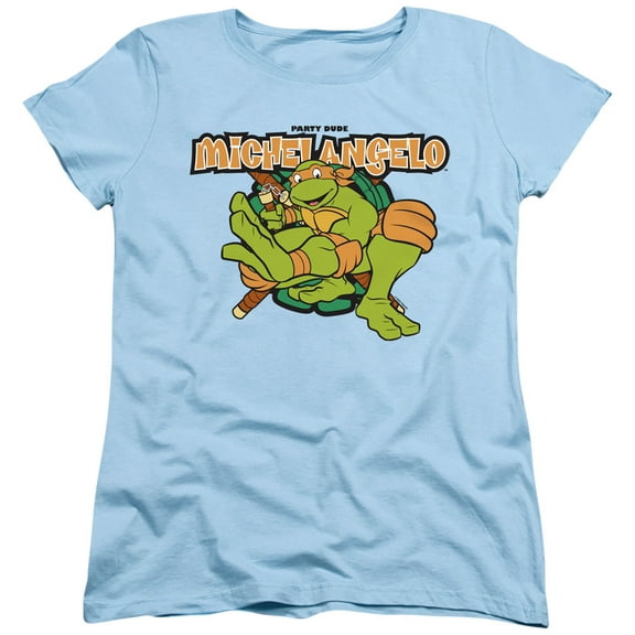 TMNT Teenage Mutant Ninja Turtles Party Dude Michelangelo Women's T Shirt