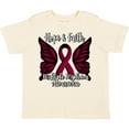 thumbnail image 3 of Inktastic Multiple Myeloma Cancer Awareness Hope & Faith with Butterfly Ribbon Boys or Girls Toddler T-Shirt, 3 of 5
