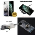 thumbnail image 2 of Waterfall Liquid Glitter Stand Case and Belt Holster Pouch for iPhone 14 Pro Max (Black/Jungle), 2 of 9