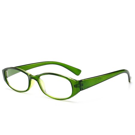 Men Women Comfortable Vintage Elegant Eyeglasses Ultra Light Frame Reading Glasses Eye Protection GREEN STRENGTH 150