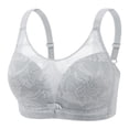 thumbnail image 4 of ALLLIST Women Bras No Wire Embroidery Gray Bralette Comfy T Shirt Ladie Bras Size 36-44, 4 of 5