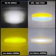 thumbnail image 2 of Faros Auxiliares Barras Lupa Bicolor Beam Para Moto Autos, 2 of 5