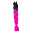 thumbnail image 2 of Extensiones de cabello trenzado Jumbo, de ganchillo de 23,62 pulgadas, extensión sintética de cabello trenzado sintético para fiestas, B7, 2 of 9